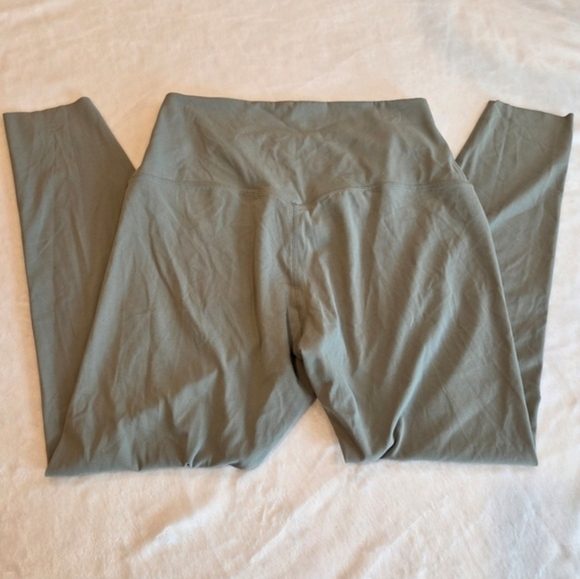 Nike Zenvy Gentle-Support High-Waisted 7/8 Leggings - Light Army Green New Women - Picture 10 of 13